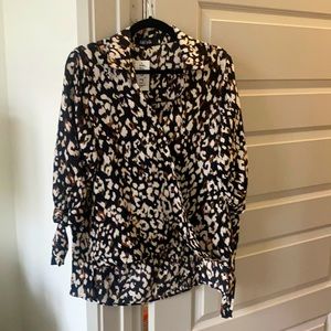 Fab’rik NWT Hi Low Leopard Top